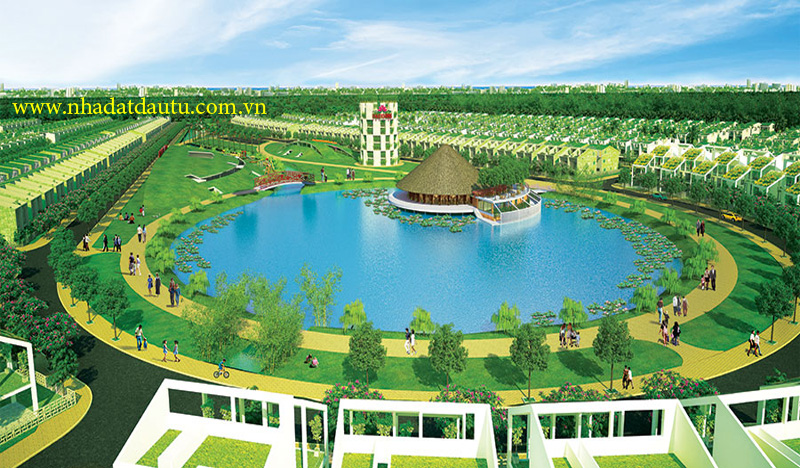 Công viên Bách Việt và hồ Tịnh Đế Liên tại Làng Sen Việt Nam