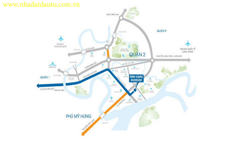 vị trí chiến lược của Ninh Giang Riverside